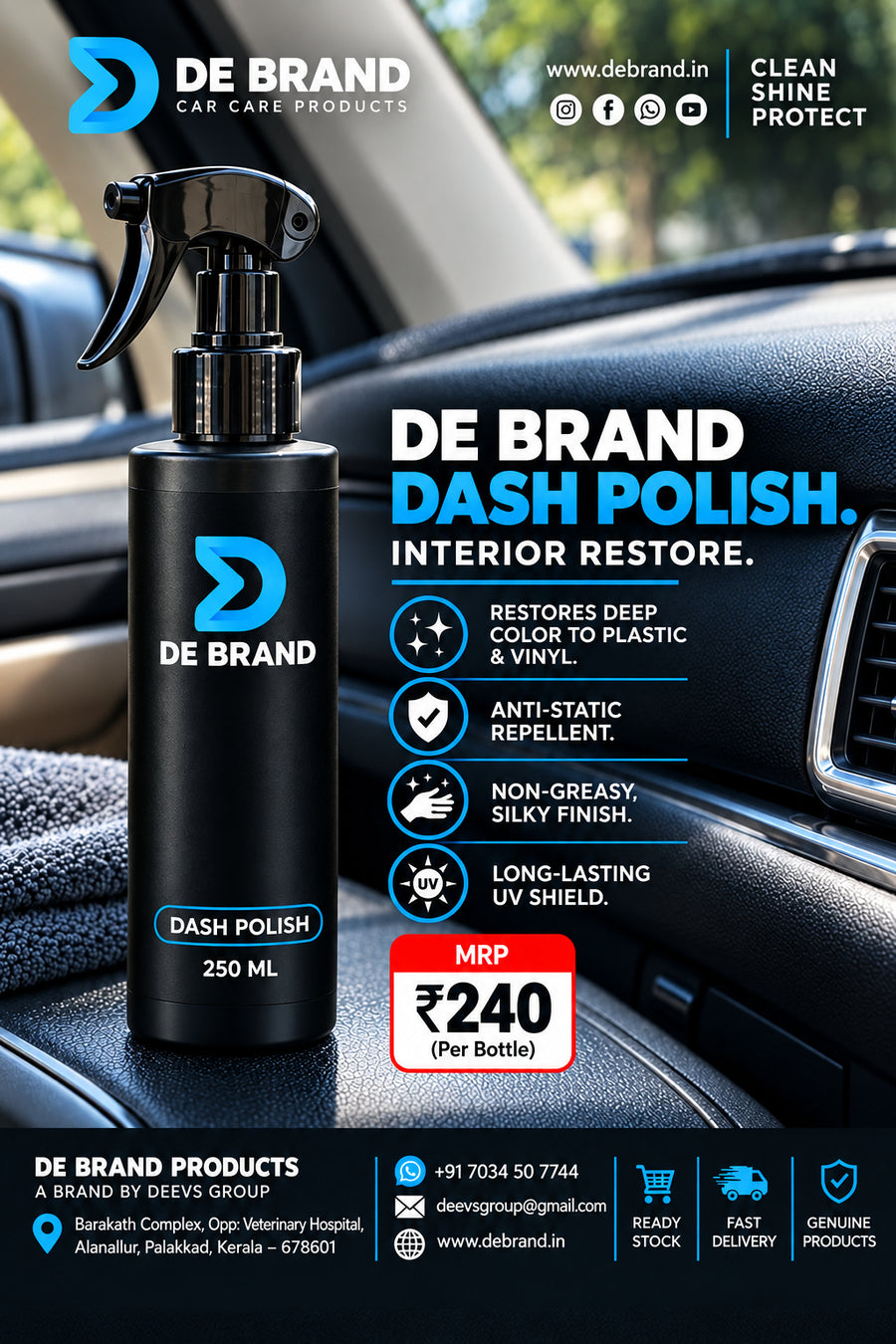 DE BRAND Dashboard & Fiber Restorer